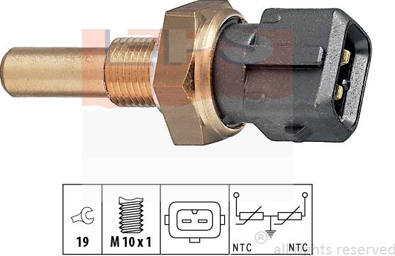 MDR EPS-1830 229 - Датчик, температура охлаждающей жидкости unicars.by