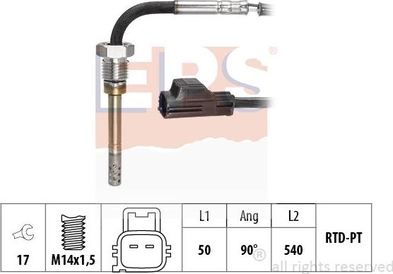 MDR EPS-1220 089 - Датчик, температура выхлопных газов unicars.by