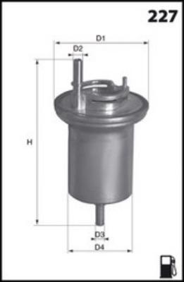 Mecafilter ELE6063 - Топливный фильтр unicars.by