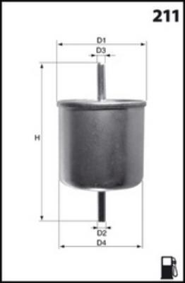 Mecafilter ELE6008 - Топливный фильтр unicars.by