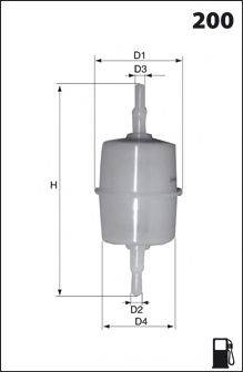 Mecafilter ELE3576 - Топливный фильтр unicars.by