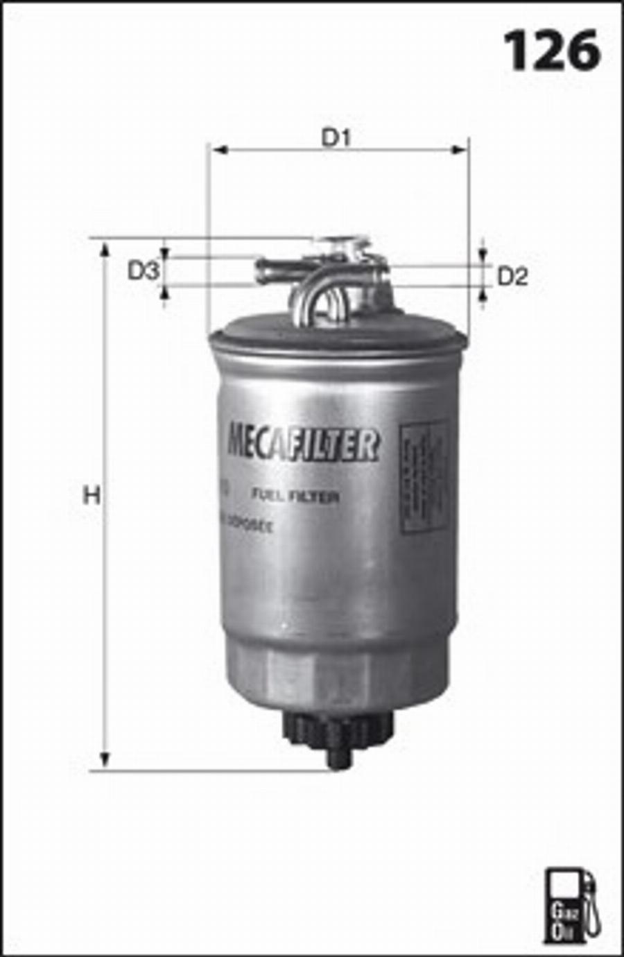 Mecafilter G19 - Топливный фильтр unicars.by