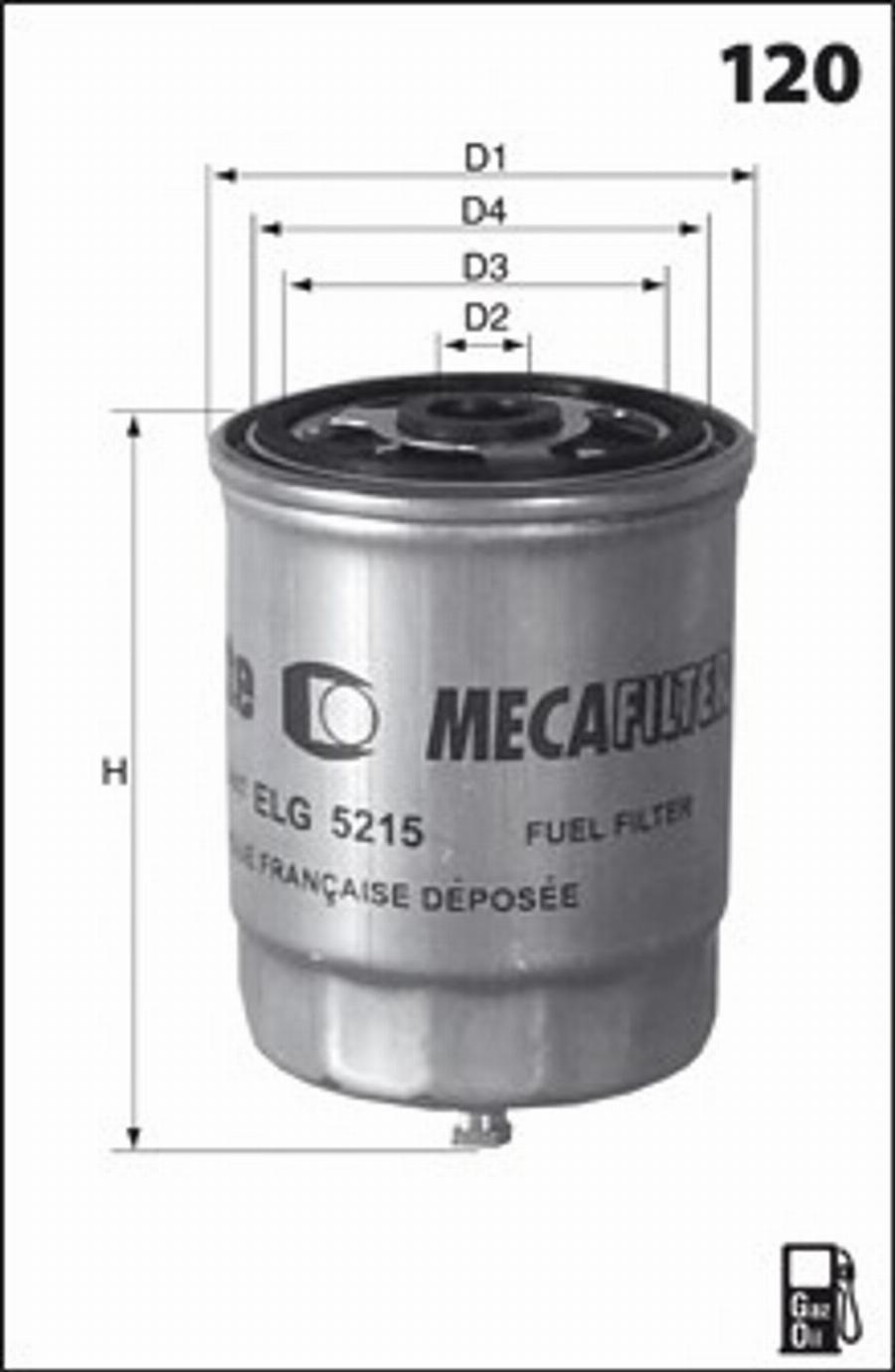 Mecafilter G74 - Топливный фильтр unicars.by