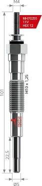 MEHA AUTOMOTIVE MH70255 - Свеча накаливания unicars.by