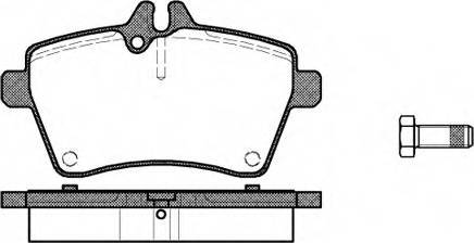 Mercedes-Benz A 169 420 03 20 - Тормозные колодки, дисковые, комплект unicars.by