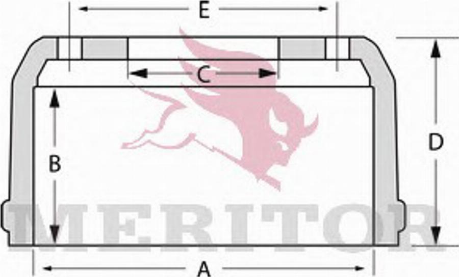 Meritor MBD1001 - Тормозной барабан unicars.by