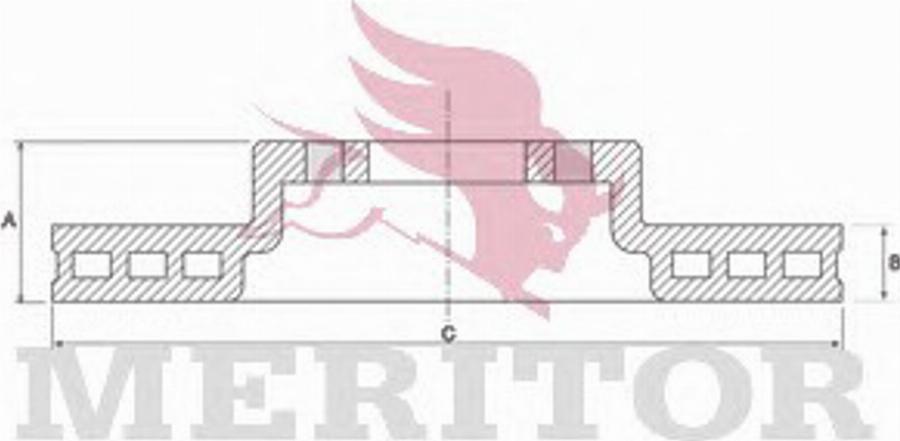 Meritor MBR2694 - Тормозной диск unicars.by