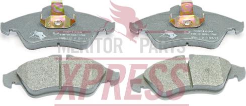 Meritor MDP1038 - Тормозные колодки, дисковые, комплект unicars.by