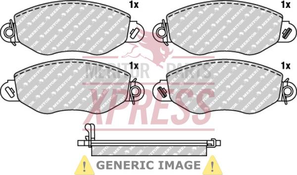 Meritor MDP1405 - Тормозные колодки, дисковые, комплект unicars.by