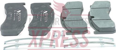 Meritor MDP3125K - Тормозные колодки, дисковые, комплект unicars.by