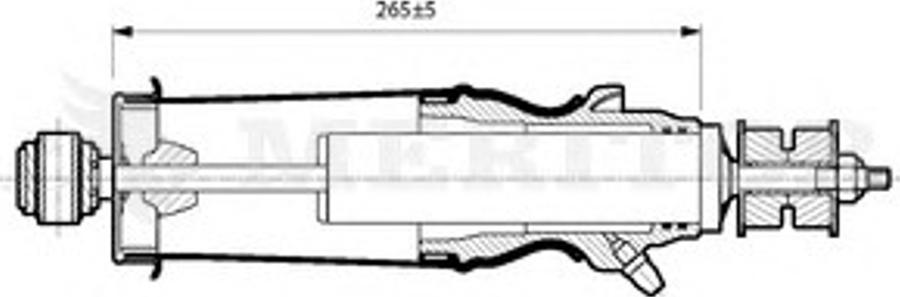 Meritor MLF5103 - Гаситель, крепление кабины unicars.by