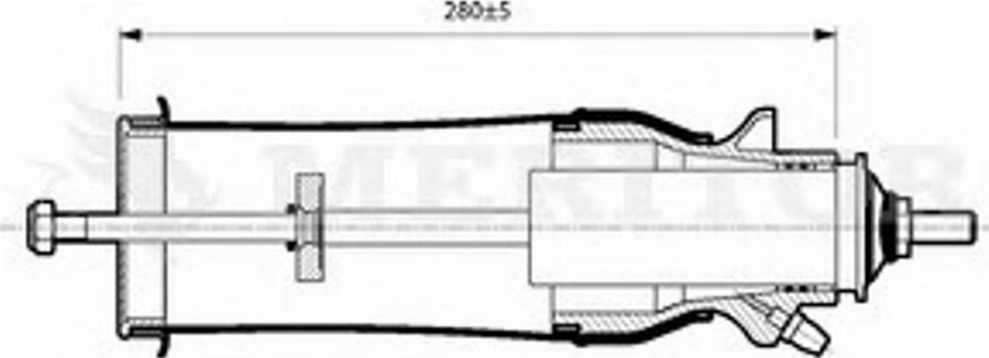 Meritor MLF5201 - Гаситель, крепление кабины unicars.by