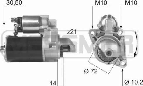 Messmer 220034R - Стартер unicars.by