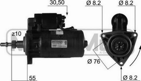 Messmer 220035A - Стартер unicars.by