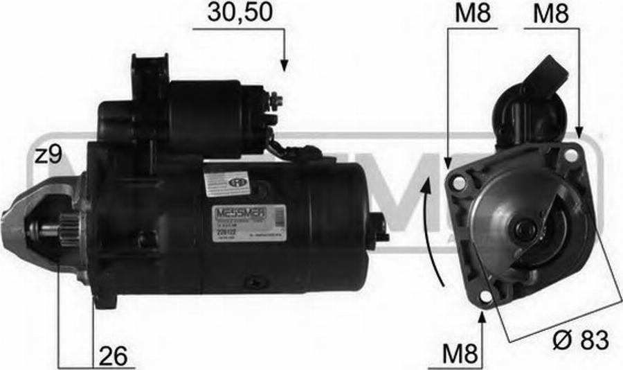 Messmer 220122 - Стартер unicars.by