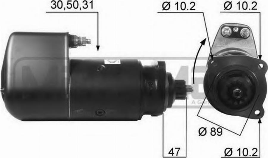 Messmer 220246 - Стартер unicars.by