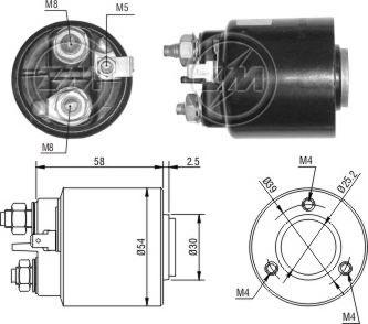 Messmer 227384 - Тяговое реле, соленоид, стартер unicars.by