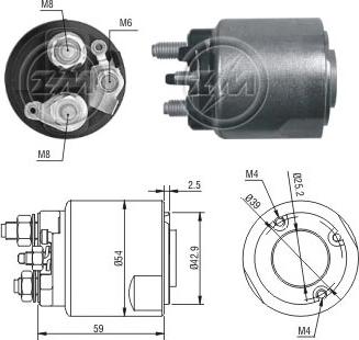 Messmer ZM494 - Тяговое реле, соленоид, стартер unicars.by