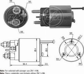 Messmer ZM496 - Тяговое реле, соленоид, стартер unicars.by