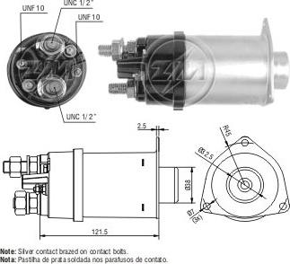 Messmer ZM462 - Тяговое реле, соленоид, стартер unicars.by