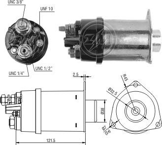 Messmer ZM454 - Тяговое реле, соленоид, стартер unicars.by