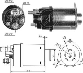 Messmer ZM451 - Тяговое реле, соленоид, стартер unicars.by