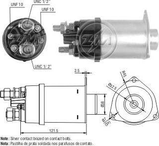 Messmer ZM458 - Тяговое реле, соленоид, стартер unicars.by