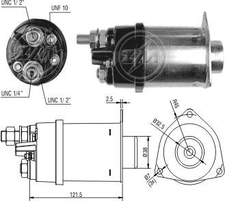 Messmer ZM452 - Тяговое реле, соленоид, стартер unicars.by