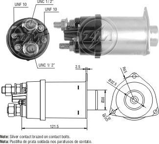 Messmer ZM461 - Тяговое реле, соленоид, стартер unicars.by