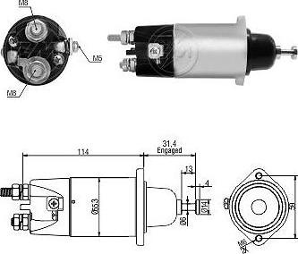 Messmer ZM4898 - Тяговое реле, соленоид, стартер unicars.by