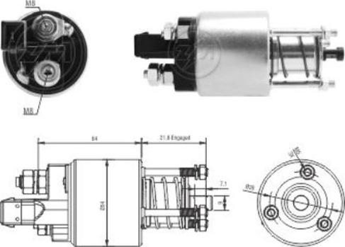 Messmer ZM4397 - Тяговое реле, соленоид, стартер unicars.by