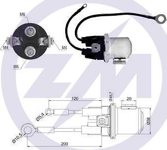 Messmer ZM428 - Тяговое реле, соленоид, стартер unicars.by