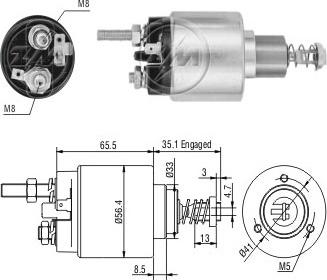 Messmer ZM476 - Тяговое реле, соленоид, стартер unicars.by