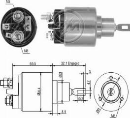 Messmer ZM573C - Тяговое реле, соленоид, стартер unicars.by