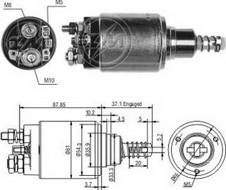 Messmer ZM653 - Тяговое реле, соленоид, стартер unicars.by