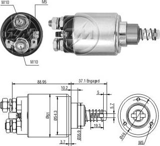 Messmer ZM632 - Тяговое реле, соленоид, стартер unicars.by