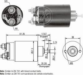 Messmer ZM1761C - Тяговое реле, соленоид, стартер unicars.by