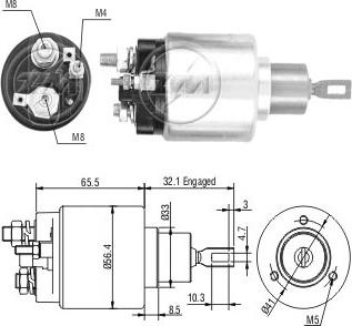 Messmer ZM878 - Тяговое реле, соленоид, стартер unicars.by