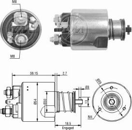 Messmer ZM3491 - Тяговое реле, соленоид, стартер unicars.by