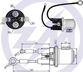 Messmer ZM2408 - Тяговое реле, соленоид, стартер unicars.by