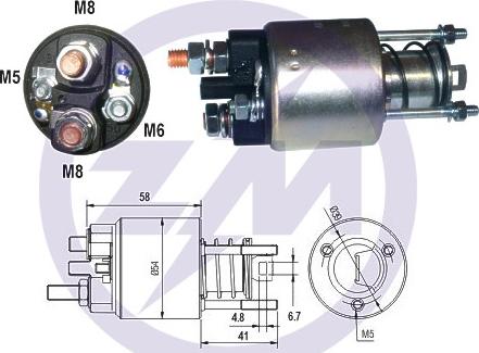 Messmer ZM2396 - Тяговое реле, соленоид, стартер unicars.by