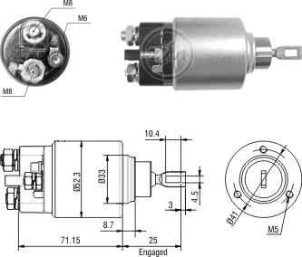 Messmer ZM2371 - Тяговое реле, соленоид, стартер unicars.by