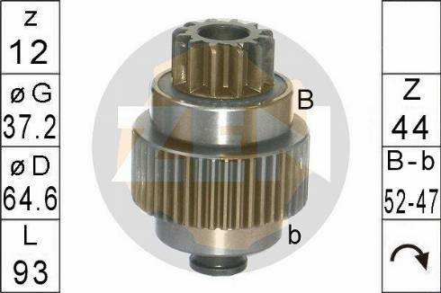 Messmer ZN1676 - Ведущая шестерня, бендикс, стартер unicars.by