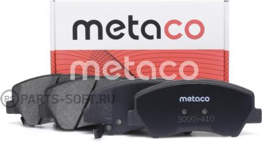 METACO 3000-410 - Тормозные колодки, дисковые, комплект unicars.by