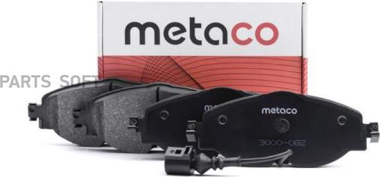 METACO 3000-082 - Тормозные колодки, дисковые, комплект unicars.by