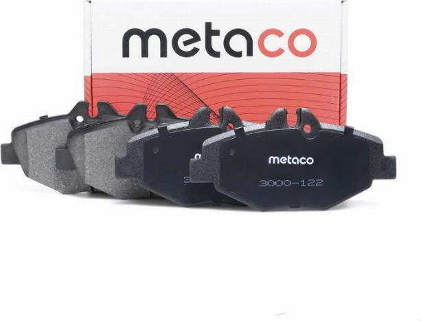 METACO 3000-122 - Тормозные колодки, дисковые, комплект unicars.by