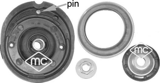 Metalcaucho 05877 - Опора стойки амортизатора, подушка unicars.by