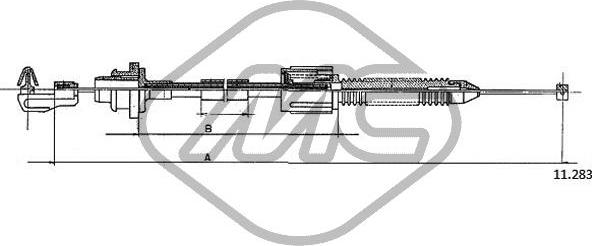 Metalcaucho 83178 - Тросик газа unicars.by