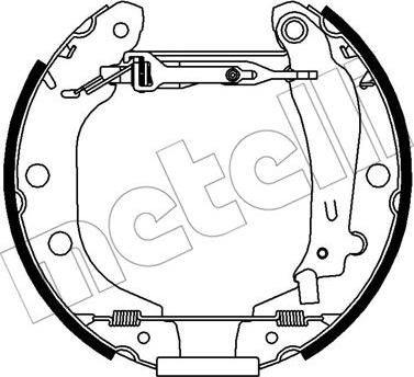 Metelli 51-0431 - Комплект тормозных колодок, барабанные unicars.by