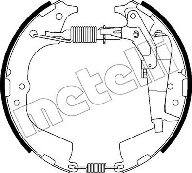 Metelli 51-0510 - Комплект тормозных колодок, барабанные unicars.by